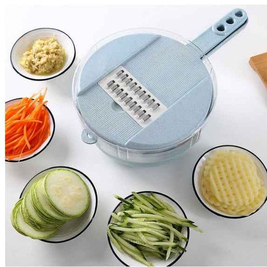 8 In 1 Mandoline Slicer Vegetable Slicer Potato Peeler Carrot Onion Grater With Strainer Vegetable Cutter Kitchen Accessories - Hafsa Luxury