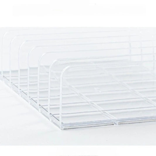 Desktop Eyeshadow Palette Storage Box Powder Drawer Divider Transparent Plastic Makeup Blush Cosmetic Shelf Storage Stand