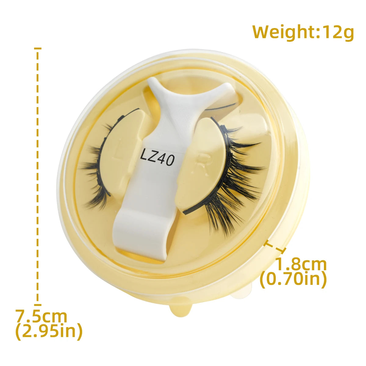 1 Pair New Magnetic Eyelashes Reusable No Glue Needed Natural Look 3D Lashes Soft Easy Apply Magnetic Lashes Kit for Eye Makeup