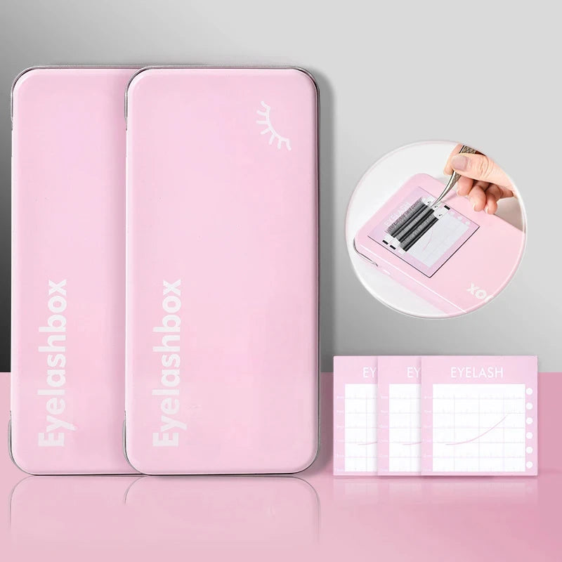 Women Magnetic Storage Box for Eyelash, False Eyelash Extension Storage Tool, Magnetic Eyelash Strips, Magnetic Headband