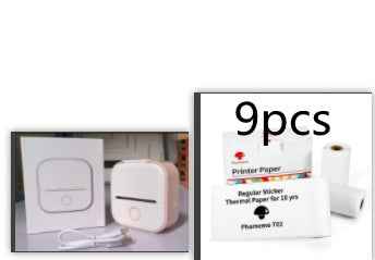 Portable Mini Thermal Label Printer Home Photo Printer Student Wrong Question Printer Bluetooth-compatible Mini Label Printer Price Tag - Hafsa Luxury