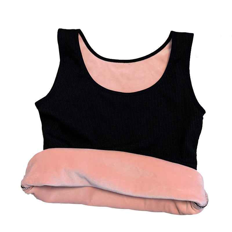 Womens Thermal Base Layer - Padded Thermal Figure-Hugging Base Layer in Solid Color - Hafsa Luxury