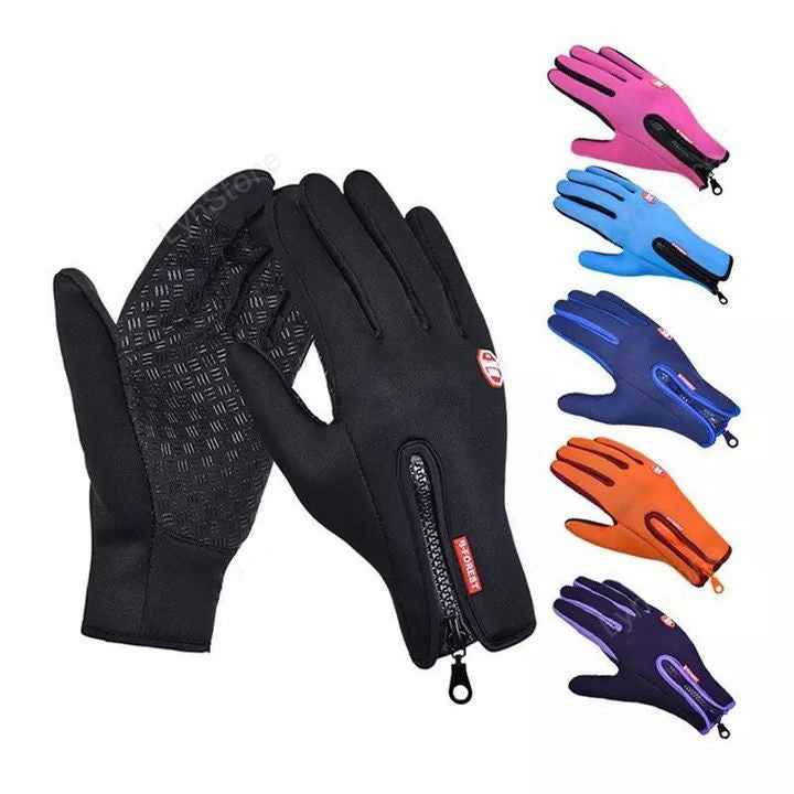 Winter Gloves Touch Screen Winter Gloves for Riding Motorcycle, Sliding, Waterproof Sports with Fleece - Hafsa Luxury
