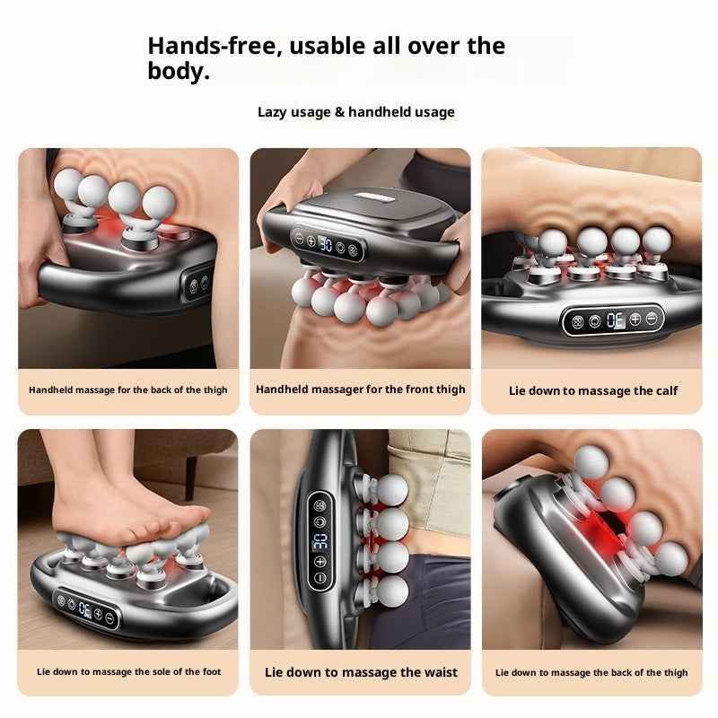 Muscle Relaxation Massage Gun with 16 Heads for Deep Tissue Massage on Back, Shoulders, Legs, and Feet - Hafsa Luxury