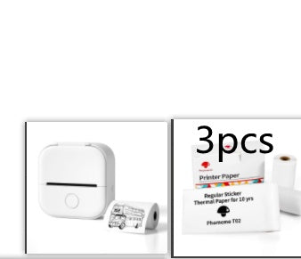 Portable Mini Thermal Label Printer Home Photo Printer Student Wrong Question Printer Bluetooth-compatible Mini Label Printer Price Tag - Hafsa Luxury