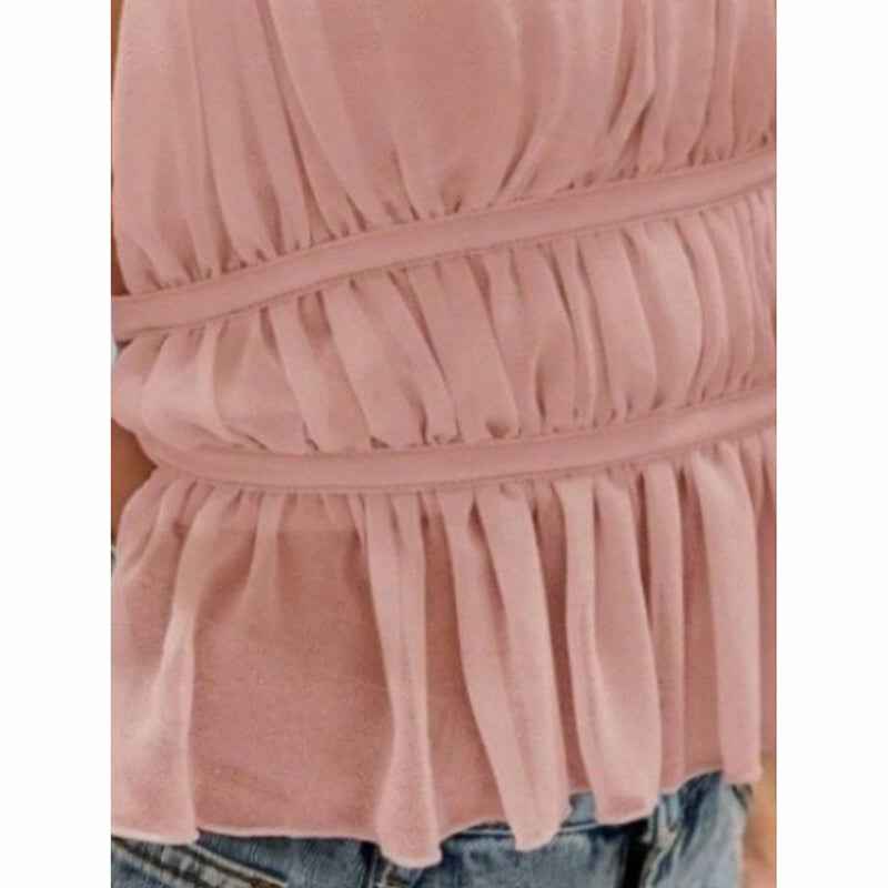 Women's Backless Halter Top - Sexy Open Back Sleeveless Tie Drawstring Design - Hafsa Luxury