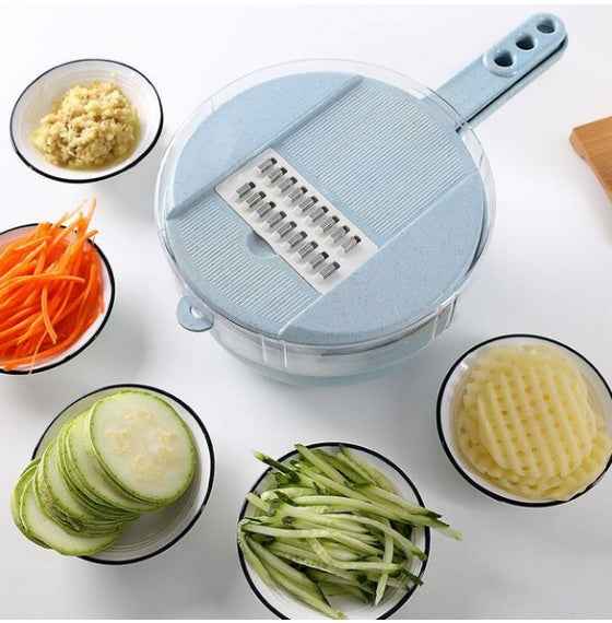 8 In 1 Mandoline Slicer Vegetable Slicer Potato Peeler Carrot Onion Grater With Strainer Vegetable Cutter Kitchen Accessories - Hafsa Luxury