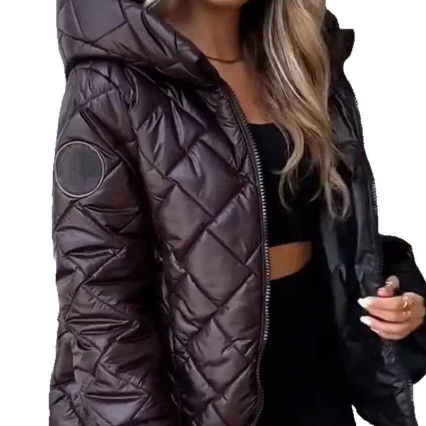 Women's Lightweight Hooded Jacket - Warm Short Style for Comfort and Versatility - Hafsa Luxury