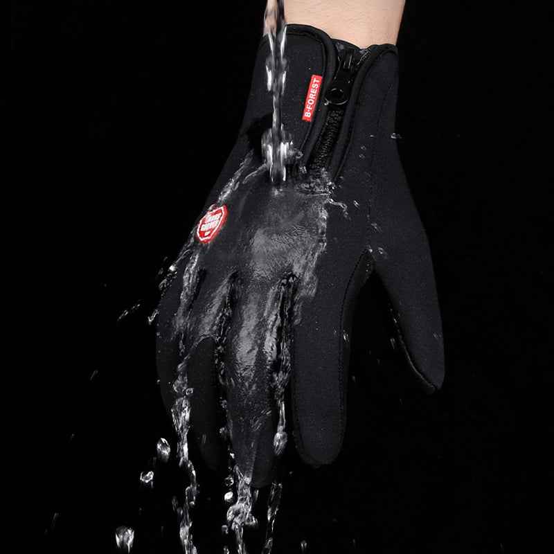 Winter Gloves Touch Screen Winter Gloves for Riding Motorcycle, Sliding, Waterproof Sports with Fleece - Hafsa Luxury