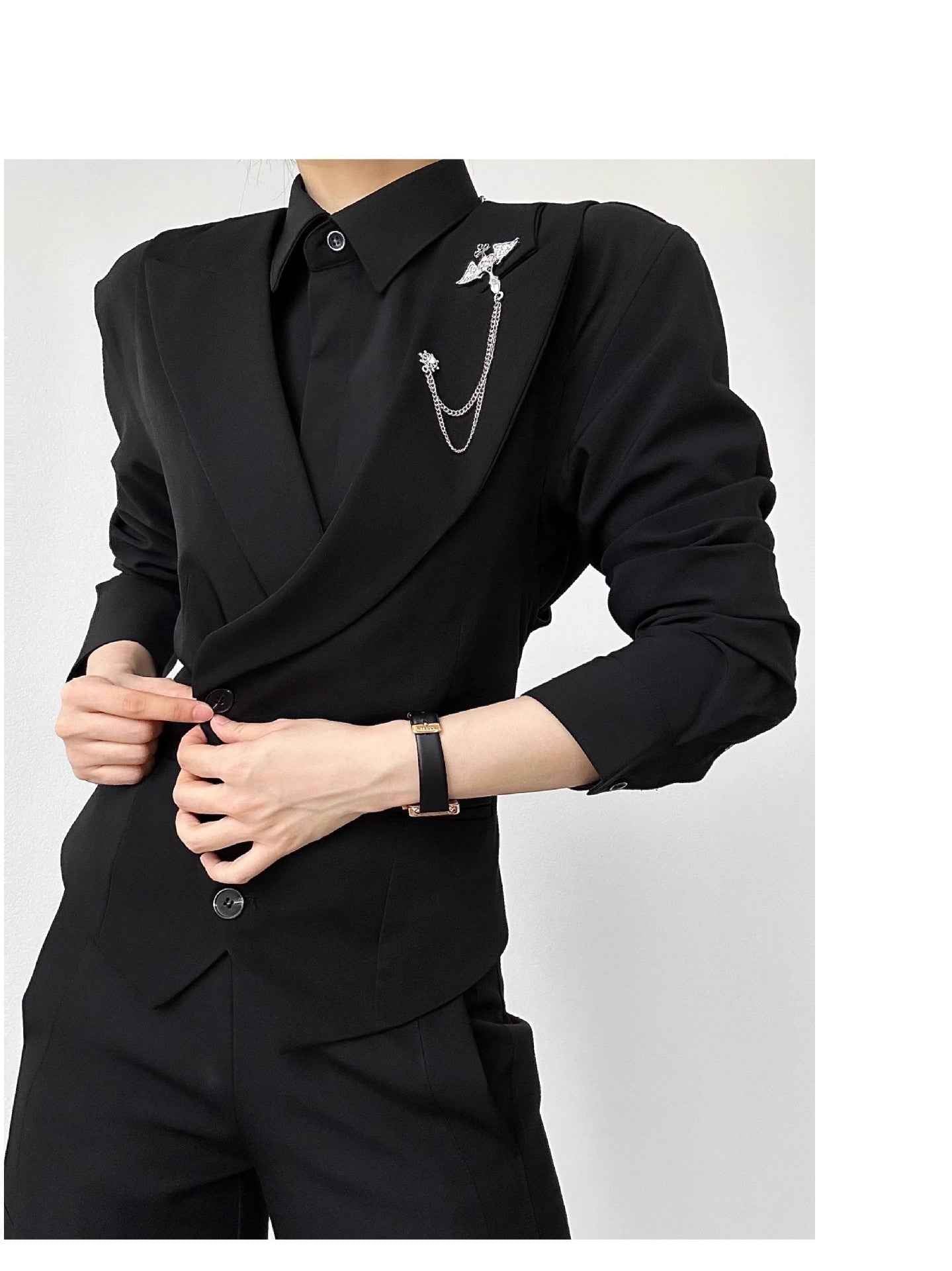 Women's Slim-Fit Suit Vest for Young Women - Premium White Versatile Style - Hafsa Luxury