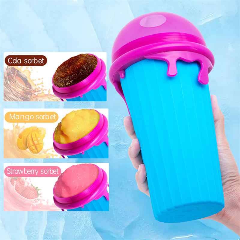 500ml Slushy Cup - Quick-Freeze Smoothie Maker & Homemade Juice Bottle for Summer Fun - Hafsa Luxury