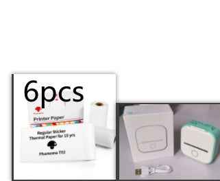 Portable Mini Thermal Label Printer Home Photo Printer Student Wrong Question Printer Bluetooth-compatible Mini Label Printer Price Tag - Hafsa Luxury