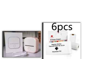 Portable Mini Thermal Label Printer Home Photo Printer Student Wrong Question Printer Bluetooth-compatible Mini Label Printer Price Tag - Hafsa Luxury