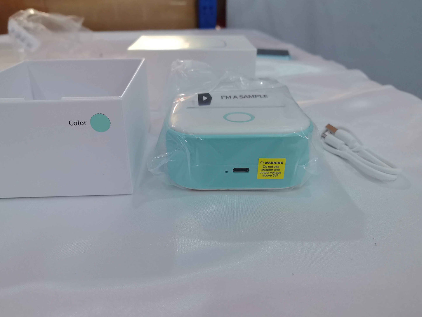 Portable Mini Thermal Label Printer Home Photo Printer Student Wrong Question Printer Bluetooth-compatible Mini Label Printer Price Tag - Hafsa Luxury