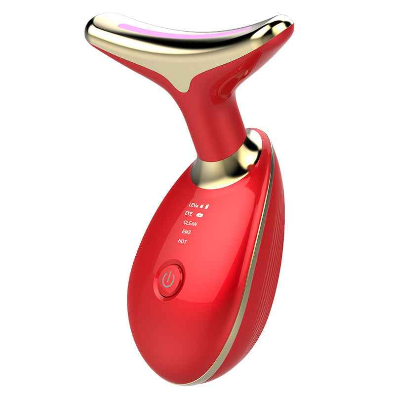 EMS Neck Lifting Massager - Thermal Tightening and Electric Microcurrent Wrinkle Remover - Hafsa Luxury