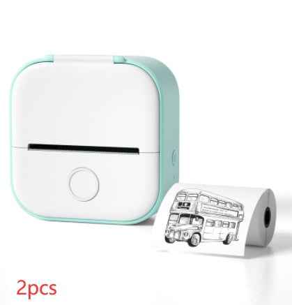 Portable Mini Thermal Label Printer Home Photo Printer Student Wrong Question Printer Bluetooth-compatible Mini Label Printer Price Tag - Hafsa Luxury