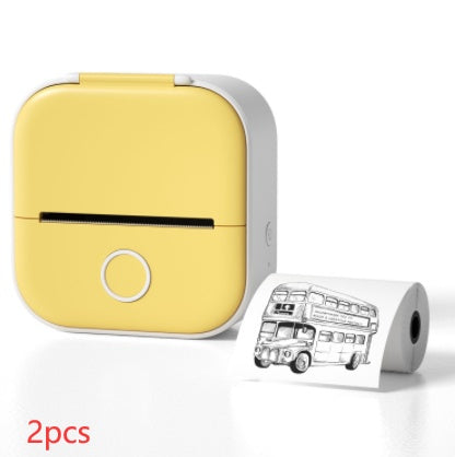 Portable Mini Thermal Label Printer Home Photo Printer Student Wrong Question Printer Bluetooth-compatible Mini Label Printer Price Tag - Hafsa Luxury