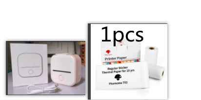 Portable Mini Thermal Label Printer Home Photo Printer Student Wrong Question Printer Bluetooth-compatible Mini Label Printer Price Tag - Hafsa Luxury
