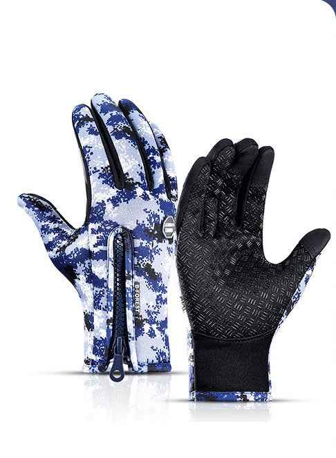 Winter Gloves Touch Screen Winter Gloves for Riding Motorcycle, Sliding, Waterproof Sports with Fleece - Hafsa Luxury
