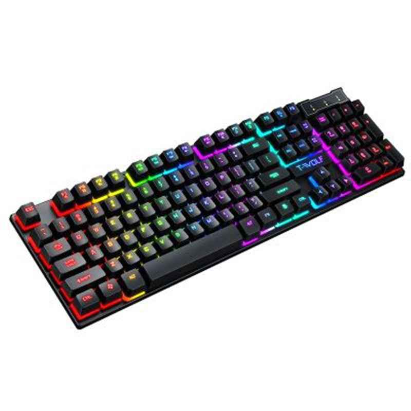 Gaming Luminous Wired Keyboard - Floating Manipulator for Enhanced Gaming Performance - Hafsa Luxury