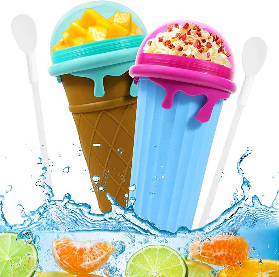 500ml Slushy Cup - Quick-Freeze Smoothie Maker & Homemade Juice Bottle for Summer Fun - Hafsa Luxury