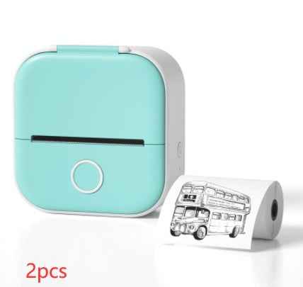 Portable Mini Thermal Label Printer Home Photo Printer Student Wrong Question Printer Bluetooth-compatible Mini Label Printer Price Tag - Hafsa Luxury