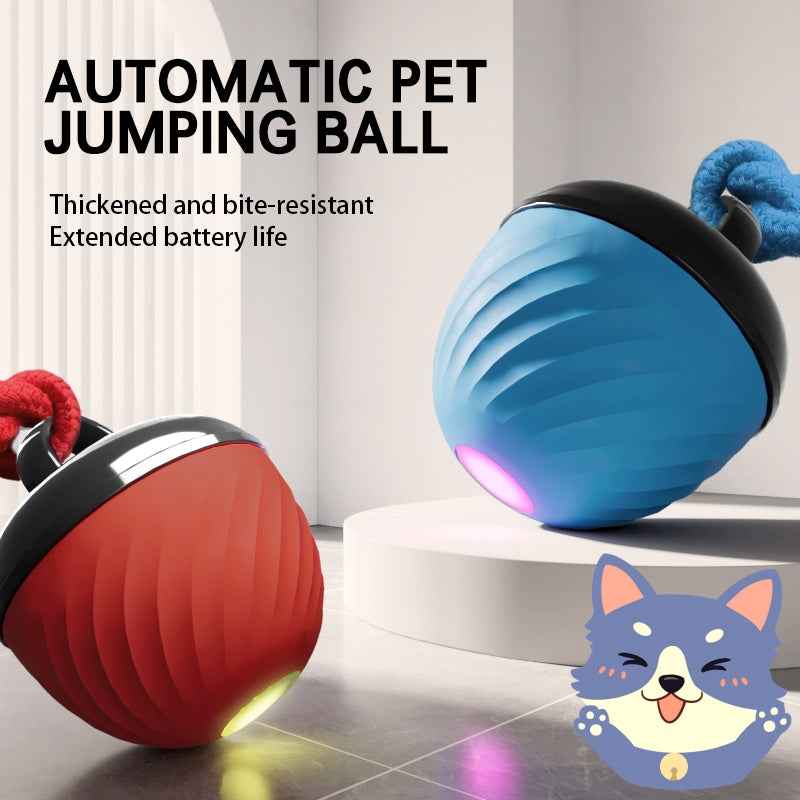 Smart Dog Cat Interactive Pet Toy Ball - Automatic Moving Bouncing Ball with USB Charging, 3 Modes for Puppies and Pets - Hafsa Luxury