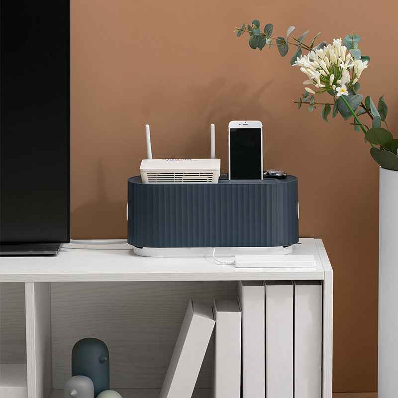 Power Strip Cable Storage Box - Anti-Dust Charger Socket Organizer and Wire Management Solution - Hafsa Luxury