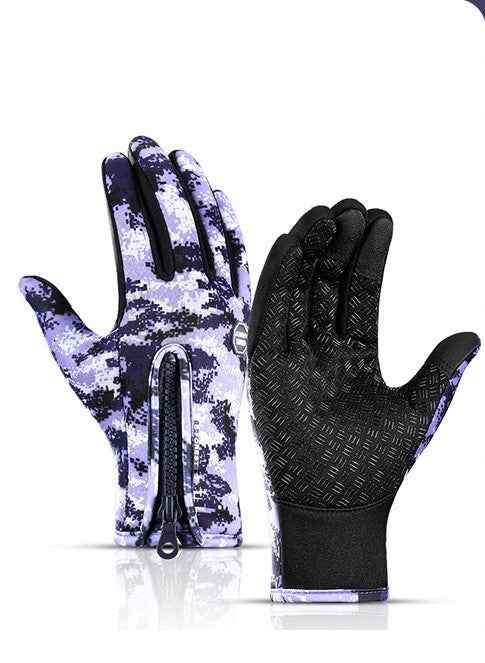Winter Gloves Touch Screen Winter Gloves for Riding Motorcycle, Sliding, Waterproof Sports with Fleece - Hafsa Luxury