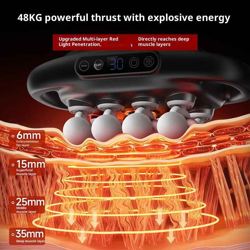 Muscle Relaxation Massage Gun with 16 Heads for Deep Tissue Massage on Back, Shoulders, Legs, and Feet - Hafsa Luxury