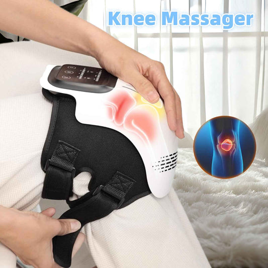 Intelligent Electric Knee Massager with Heating, Rechargeable Infrared Laser, and Vibration for Pain Relief - Hafsa Luxury