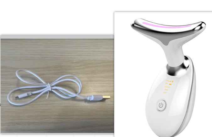 EMS Neck Lifting Massager - Thermal Tightening and Electric Microcurrent Wrinkle Remover - Hafsa Luxury