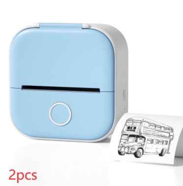 Portable Mini Thermal Label Printer Home Photo Printer Student Wrong Question Printer Bluetooth-compatible Mini Label Printer Price Tag - Hafsa Luxury