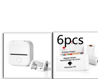 Portable Mini Thermal Label Printer Home Photo Printer Student Wrong Question Printer Bluetooth-compatible Mini Label Printer Price Tag - Hafsa Luxury