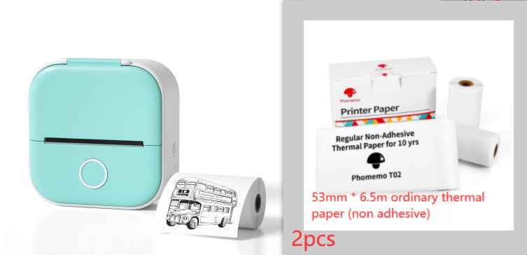 Portable Mini Thermal Label Printer Home Photo Printer Student Wrong Question Printer Bluetooth-compatible Mini Label Printer Price Tag - Hafsa Luxury