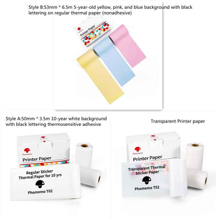 Portable Mini Thermal Label Printer Home Photo Printer Student Wrong Question Printer Bluetooth-compatible Mini Label Printer Price Tag - Hafsa Luxury