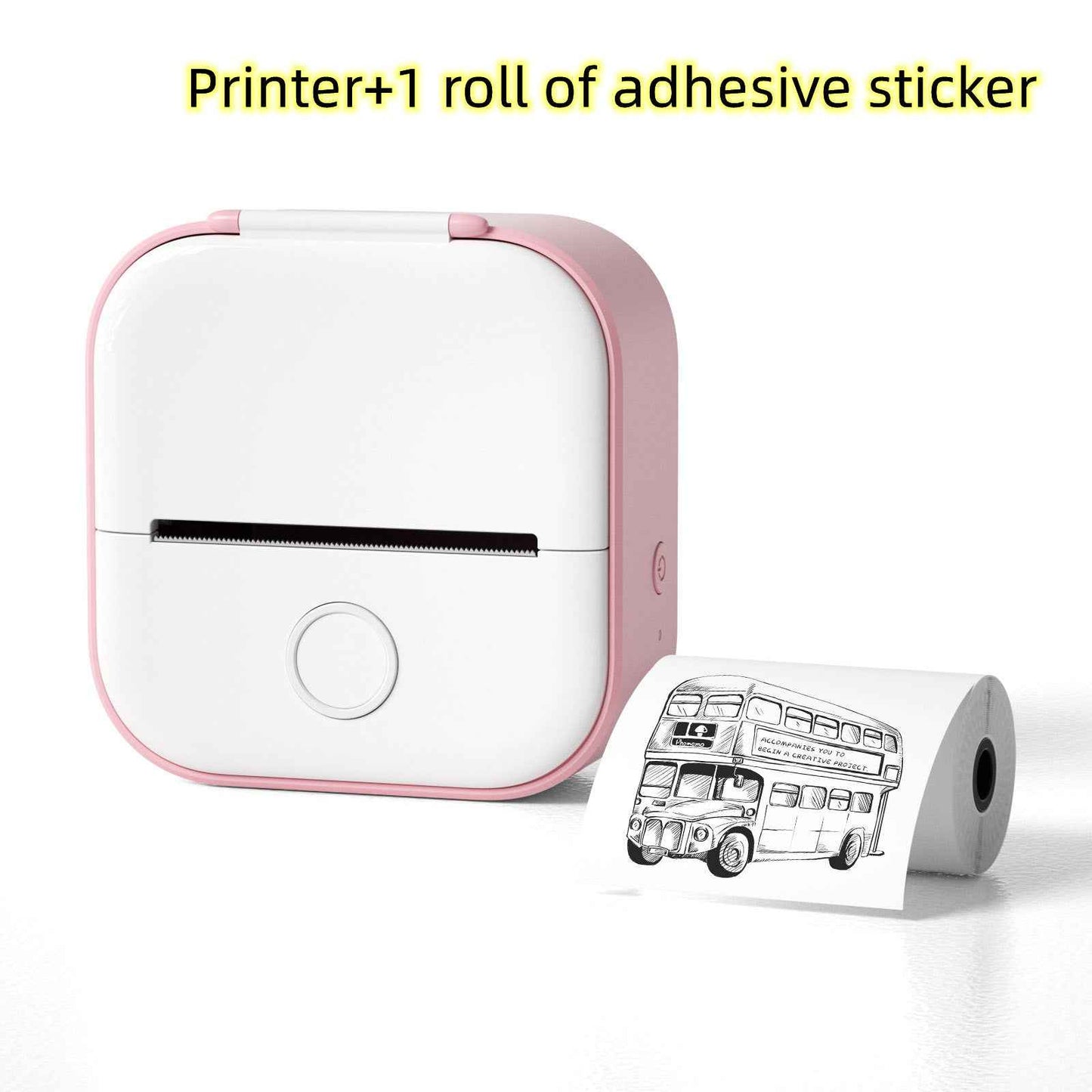 Portable Mini Thermal Label Printer Home Photo Printer Student Wrong Question Printer Bluetooth-compatible Mini Label Printer Price Tag - Hafsa Luxury